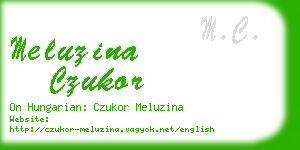 meluzina czukor business card